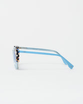 Occhiali da sole cat-eye con dettagli stampati